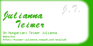 julianna teimer business card